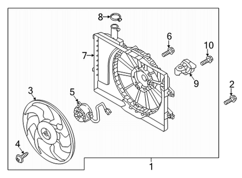 2022 Hyundai Elantra Cooling Fan Resistor Diagram for 25385-AA000