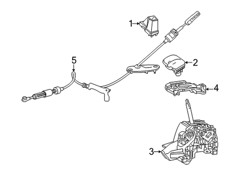 2022 Toyota Corolla Cross Center Console Indicator Housing Diagram for 33507-02010