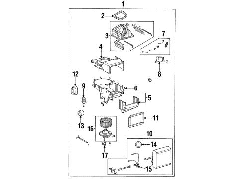 2000 Kia Sephia Air Conditioner Air Conditioner Refrigerant Discharge Hose Diagram for 1K2A361459C