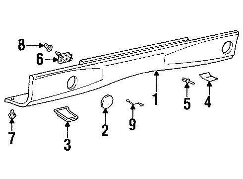 1997 BMW 850Ci Exterior Trim - Pillars, Rocker & Floor Flap Diagram for 51718118143