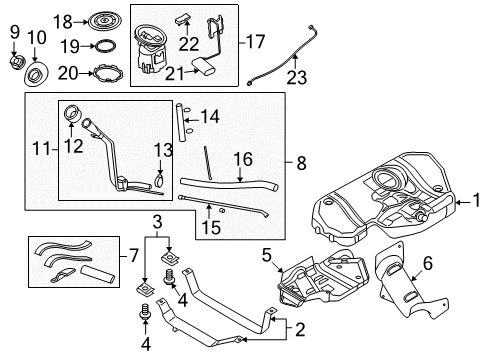 2008 Saturn Astra Senders Harness, Fuel Tank Fuel Pump Module Wiring Diagram for 94700652