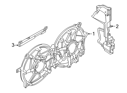 2022 Nissan Altima Cooling Fan Air Guide-Radiator Diagram for 21554-6CA0A
