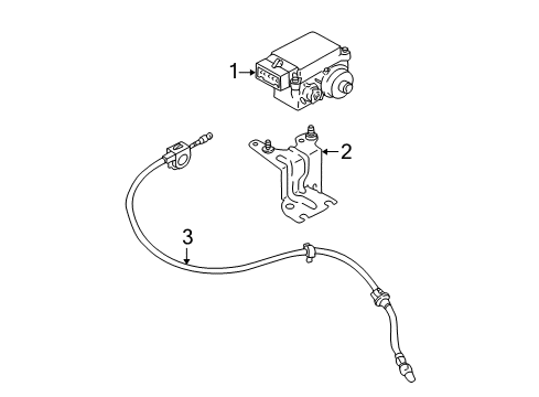 2001 Ford Escape Cruise Control System Cruise Servo Diagram for YL8Z-9C735-EA