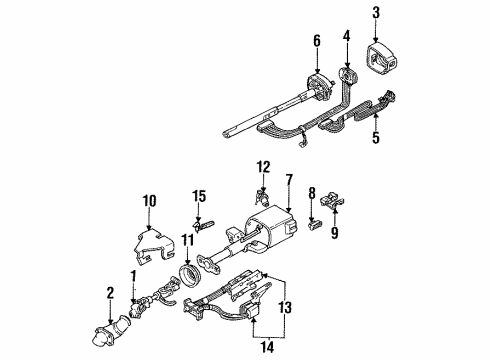 1988 Pontiac Grand Prix Switches Switch Asm-Headlamp Diagram for 10060588