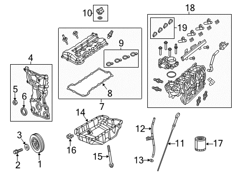 2021 Jeep Renegade Intake Manifold Seal Diagram for 68444723AA