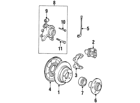 1996 BMW 850Ci Anti-Lock Brakes Abs/Asc+T Basic Control Unit Diagram for 34521090919