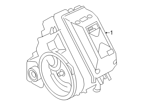 2008 Ford Escape Automatic Transmission Drive Plate Diagram for YL8Z-6375-AA