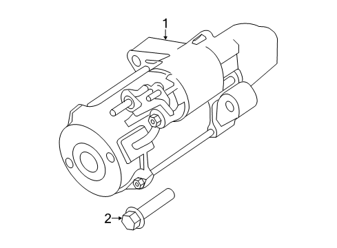 2017 Infiniti QX30 Starter Motor Assy-Starter Diagram for 23300-5DA0B