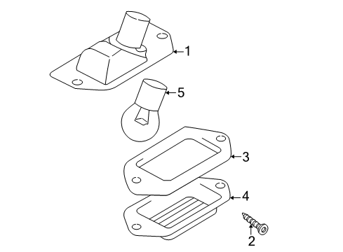 2003 Acura MDX Bulbs Housing Diagram for 34102-S3V-A01