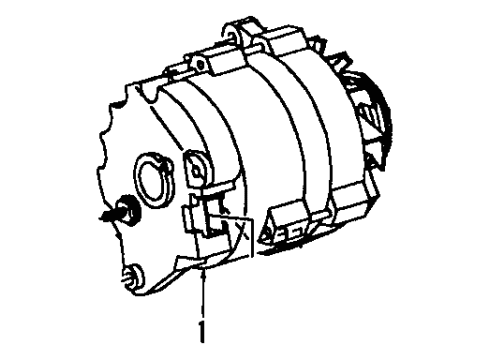 1991 Saturn SL1 Alternator GENERATOR Assembly (Remanufacture)(Delco Cs130 85 Amps) Diagram for 19152458