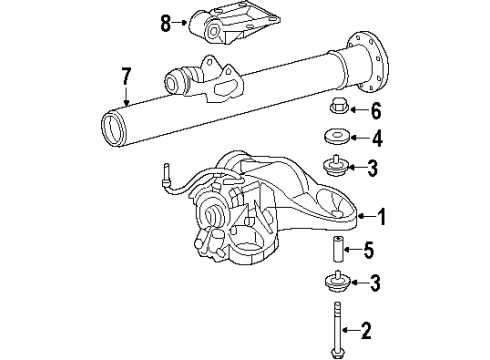 2003 Oldsmobile Silhouette Axle & Differential - Rear Washer Diagram for 11517918
