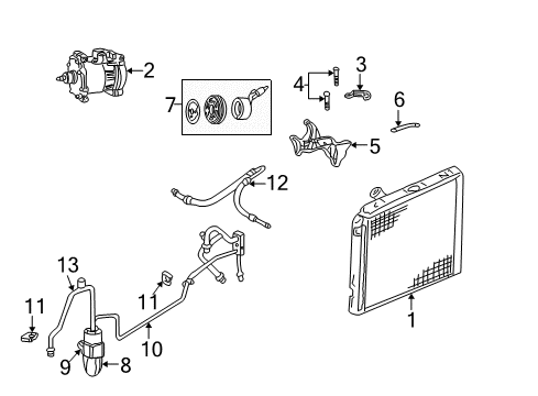 1999 Dodge Durango A/C Condenser, Compressor & Lines Switch-A/C Low Pressure Cut Off Diagram for 4897612AB