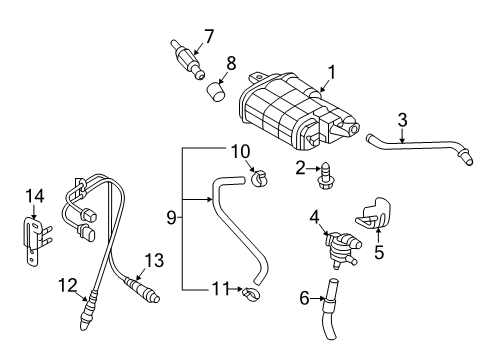 2016 Kia Optima Powertrain Control Bracket-Connector Mounting Diagram for 392112B080