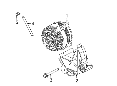 2009 Ford Mustang Alternator Alternator Diagram for 9R3Z-10346-E