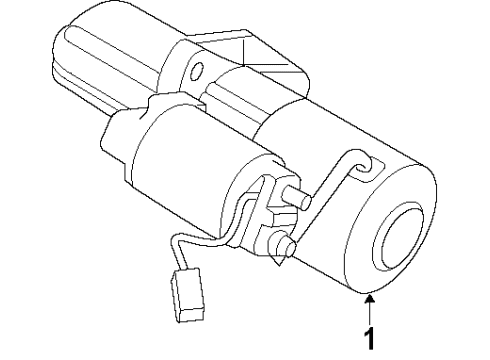 2007 Nissan Sentra Starter Motor Assy-Starter Diagram for 23300-JA01B