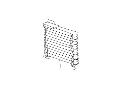 1995 Ford Explorer Trans Oil Cooler Transmission Cooler Diagram for F1TZ-7A095-A