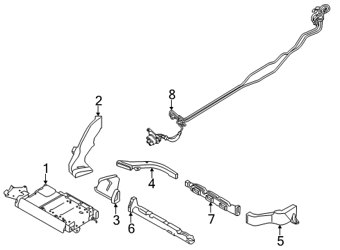2015 Infiniti QX60 Battery Cable Assy-Junction To Power Head Diagram for 297A0-9NB5A
