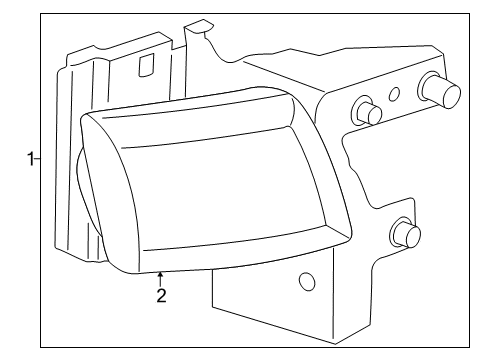 1998 Dodge B3500 Headlamps Passengers Headlight Lens Replacement Diagram for 55076524AC