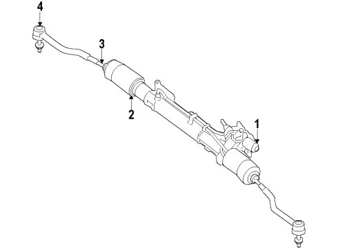 2007 Nissan Altima P/S Pump & Hoses, Steering Gear & Linkage Hose-Return, Power Steering Diagram for 49725-JA02A