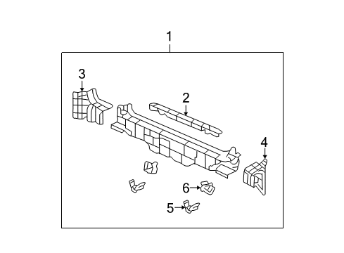 2007 Honda Element Rear Body Panel, RR Diagram for 66100-SCV-305ZZ