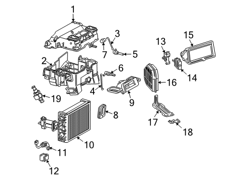 2005 Chrysler Crossfire Air Conditioner Valve Pkg-Expansion Diagram for 5098803AA