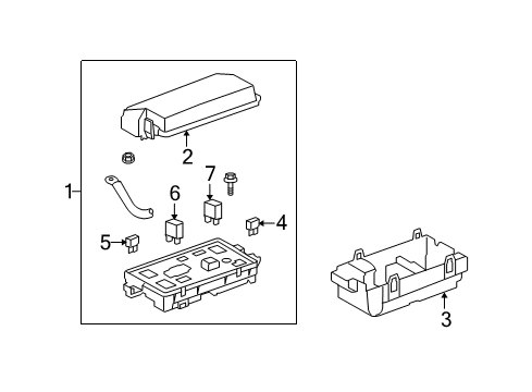 2014 Chevrolet Camaro Electrical Components Cover Diagram for 22911571