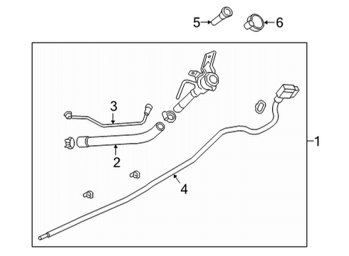 2020 GMC Sierra 2500 HD Fuel Supply Fuel Cap Diagram for 23389451