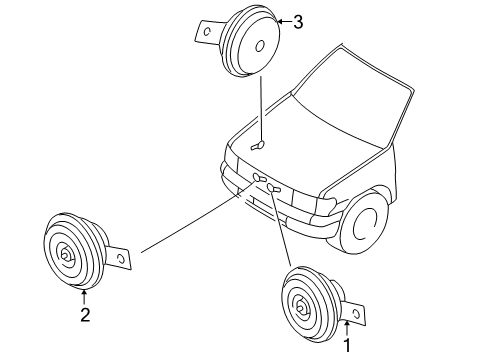 2006 Lexus LS430 Anti-Theft Components Theft Warning Computer Assembly Diagram for 89730-50150