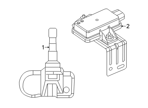 2020 Jeep Wrangler Tire Pressure Monitoring Pkg Part-Tire Pressure Diagram for 68402371AA