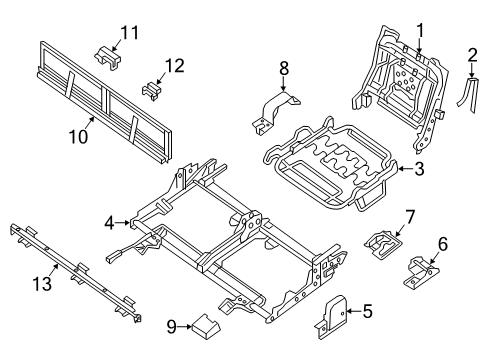 2016 Nissan Rogue Third Row Seats Cover-Reclining Device, Center Diagram for 89406-4BA0A