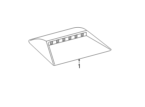 2015 Lexus ES300h High Mount Lamps Lamp Set, Stop Center Diagram for 81006-33050-C0