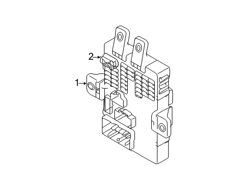 2022 Kia Sportage Fuse & Relay Instrument Junction Box Assembly Diagram for 91955D9660