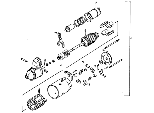 1991 GMC G3500 Starter Starter Diagram for 10455305