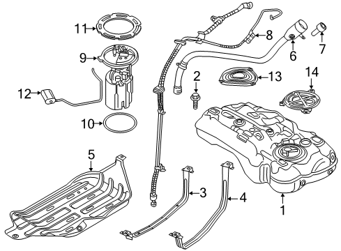 2015 Jeep Renegade Senders Fuel PUMP/LEVEL Unit Diagram for 68312374AB