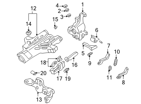 2001 Ford Excursion Housing & Components Column Housing Spacer Diagram for F65Z-3E708-AA