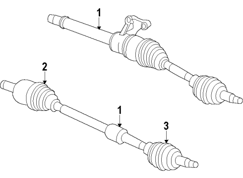 2011 Jeep Patriot Front Axle, Axle Shafts & Joints, Drive Axles Seal Diagram for 5189835AA