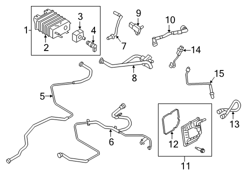 2020 Lincoln Nautilus Emission Components Hose Diagram for F2GZ-9G297-B