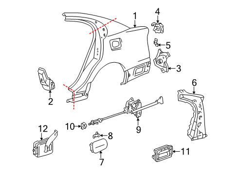 2000 Lexus GS400 Keyless Entry Components Door Control Transmitter (Cut Key) Diagram for 89070-50290