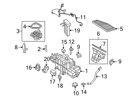 2010 Mercury Mariner Air Conditioner AC Line Diagram for BL8Z-19867-A