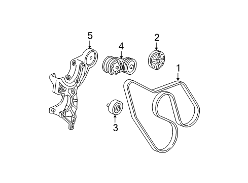 1996 GMC C3500 Belts & Pulleys Belt-Fan Diagram for 10227127