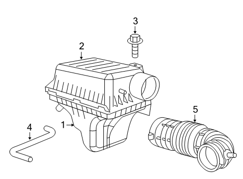 2006 Chrysler 300 Air Intake Air Intake-Air Duct Diagram for 5037539AD