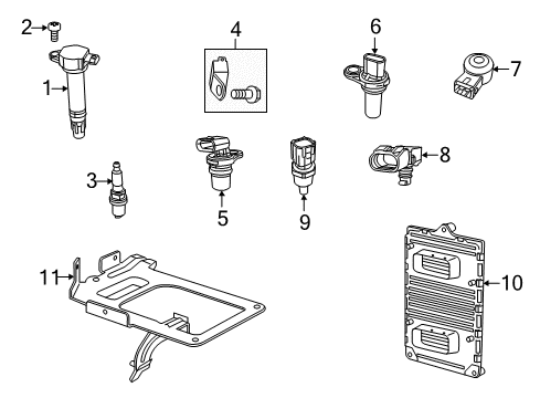 2017 Dodge Journey Powertrain Control Powertrain Control Module Diagram for 68259132AB