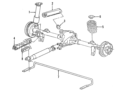 1996 Chevrolet Impala Auto Leveling Components Rear Upper Control Arm Assembly *278Mm Center Of (+2 Degree) *278Mm Center Of Diagram for 12523507