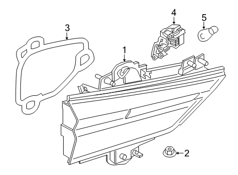 2020 BMW X2 Bulbs REAR LIGHT IN TRUNK LID, RIG Diagram for 63219881588