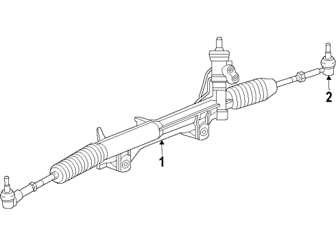 2008 Jeep Grand Cherokee P/S Pump & Hoses, Steering Gear & Linkage Cooler-Power Steering Diagram for 55037927AA