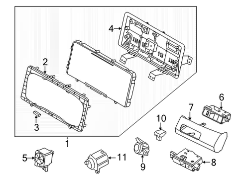 2022 Hyundai Santa Fe Cluster & Switches, Instrument Panel CLUSTER ASSY-INSTRUMENT Diagram for 94031-CL020