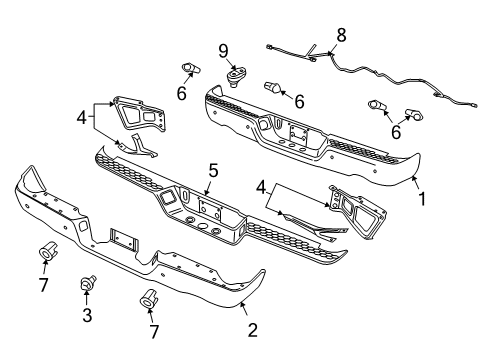 2010 Dodge Ram 3500 Parking Aid Module-Parking Assist Diagram for 56054151AE