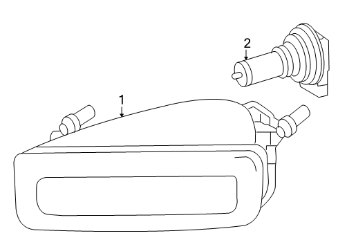 2008 Ford Explorer Sport Trac Bulbs Fog Lamp Diagram for 6L2Z-15200-AA