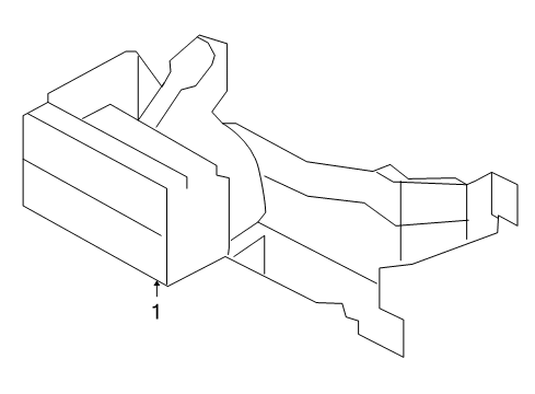 2013 Infiniti FX37 Cruise Control System Distance Sensor Assembly Diagram for 28437-3WY1A