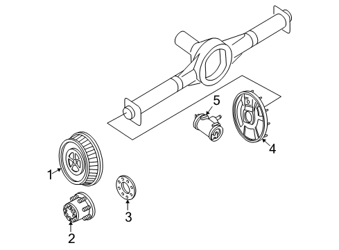 1997 Chevrolet Express 2500 Rear Brakes Drum Diagram for 19176926